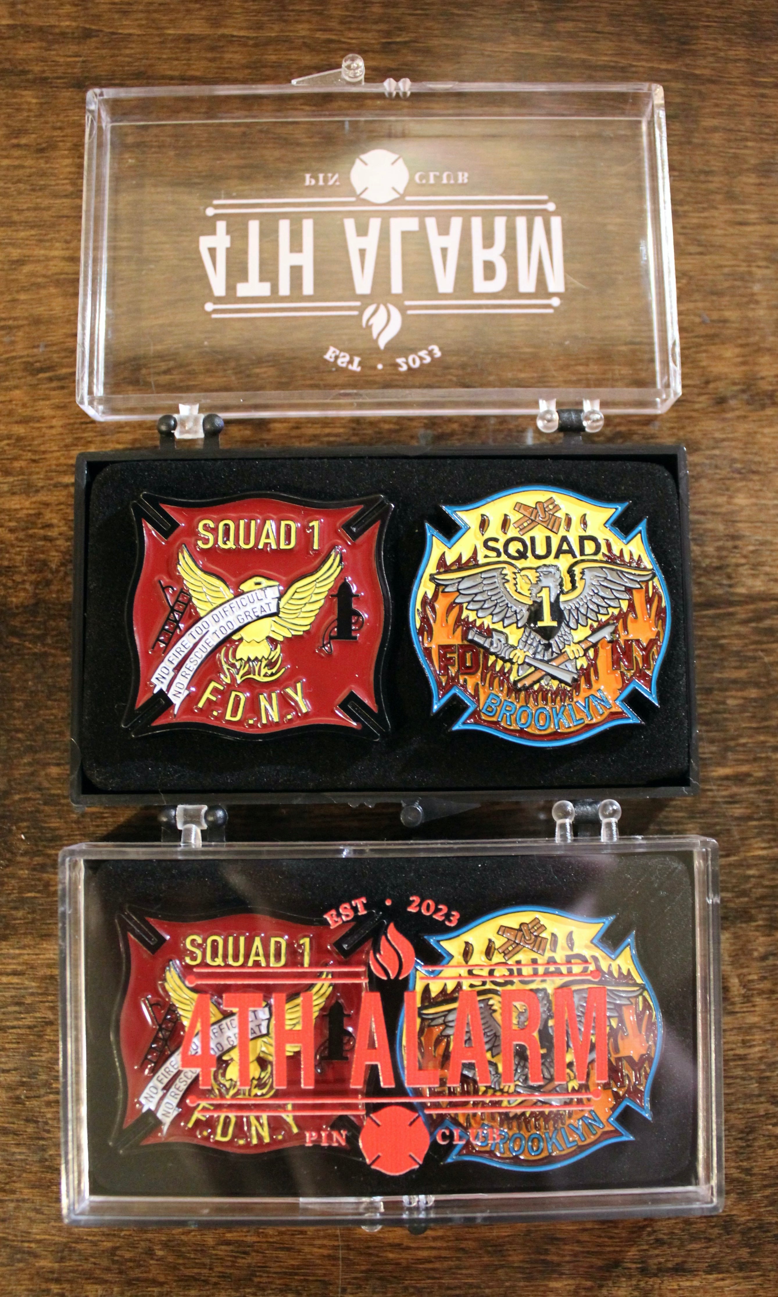 FDNY Squad 1 Pins – 4th Alarm Pin Club