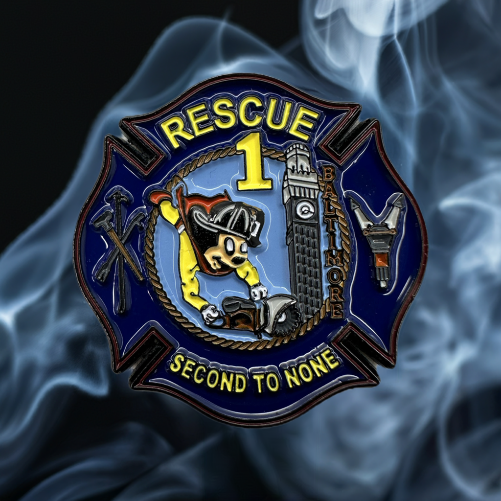 Baltimore City Fire Department Rescue 1 Pins